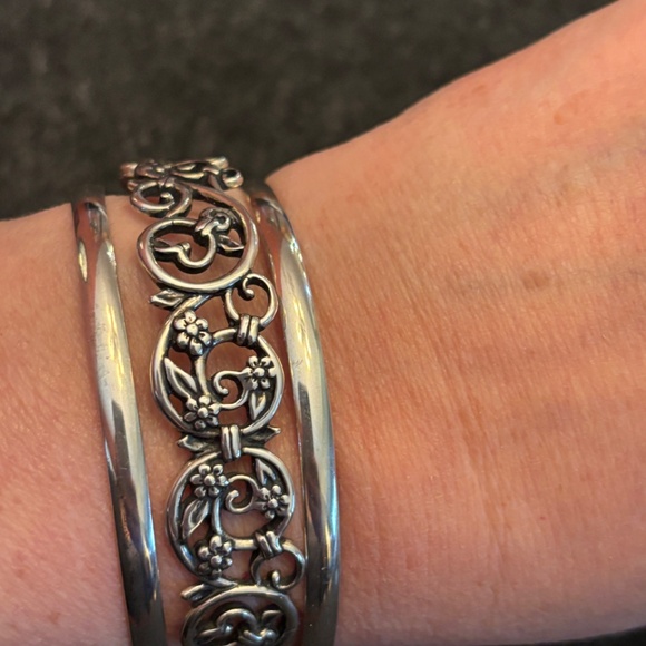 Carolyn Pollack sterling silver Changing Seasons cuff bracelet set. - Picture 5 of 12